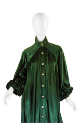 1970s Jean Varon Green Dress or Coat