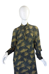 Late 1970s Ted Lapidus Silk Tunic Dress