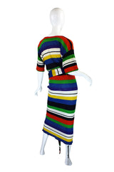 1970s Vivid Striped Knit Missoni Dress