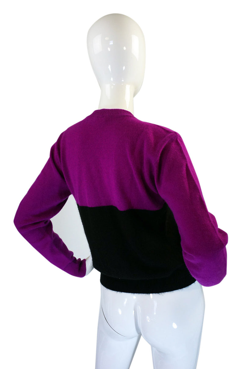 1990s Iconic Krizia Top Hat Sweater