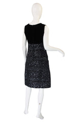 1960s Sequin and Mink Jacket & Dress