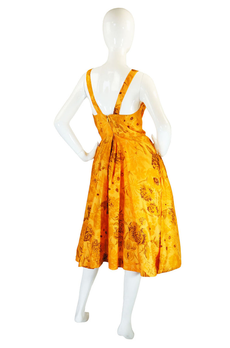 1950s Draped Silk Suzy Perette Dress
