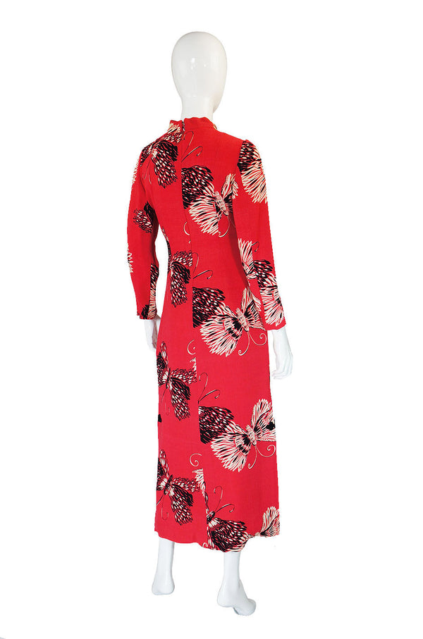 1960s Cheongsam Butterfly Dress