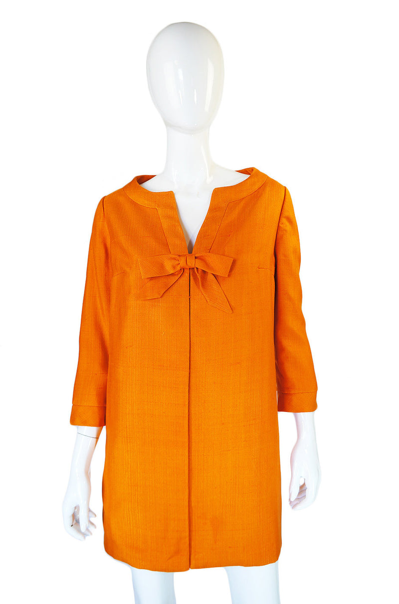 1960s Rare Maggy Reeves Tangerine Coat