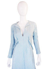 1960s Baby Blue Pauline Trigere Shift Dress
