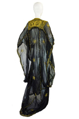 1970s Hippie Chic Embroidered Caftan