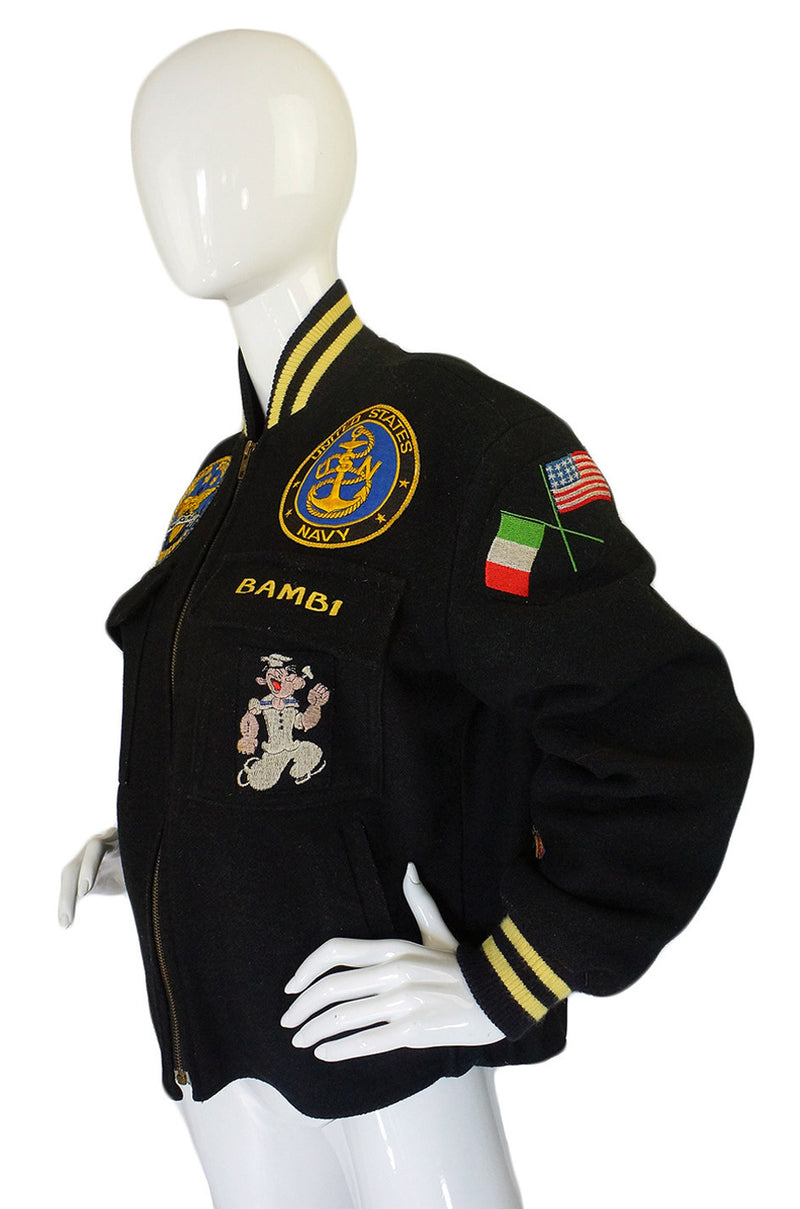 1986 Patchwork Varsity Bomber Jacket