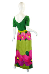 Rare 1959 Philip Hulitar Floral Gown