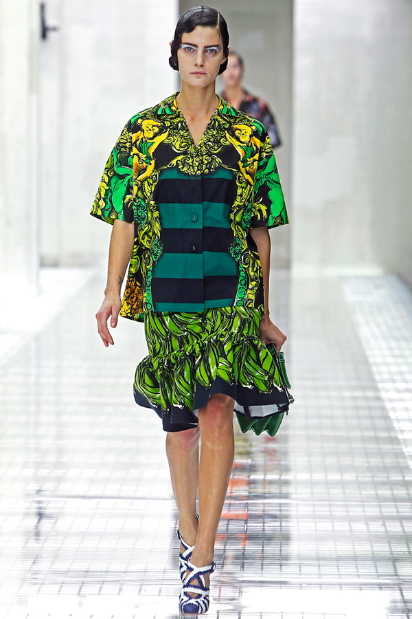 Spring 2011 Runway Silk Banana Print Prada Skirt – Shrimpton