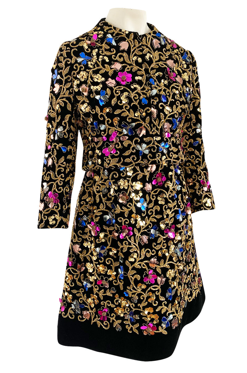 1960s Arnold Scaasi Couture Gold Cording, Beading & Metallic Applique – Shrimpton Couture 1960s Arnold Scaasi Couture Gold Cording, Beading & Metallic Applique – Shrimpton Couture