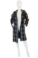 Oversized 1960s Wool Tweed Boucle Coat