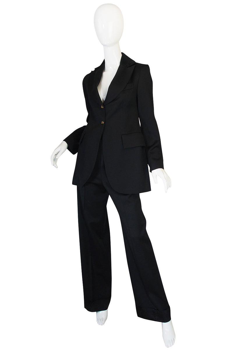 Rare 1990s Vivienne Westwood Black Tuxedo Suit