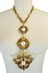 Fall 2007 Chanel Byzantine Cross Gripoix Pendant Necklace