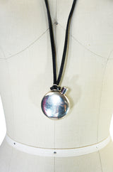 Hermes Silver 925 Perfume Bottle Pendant Necklace