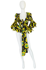 Museum Held 1969 Ossie Clark Top w Celia Birtwell Candy Flower Print