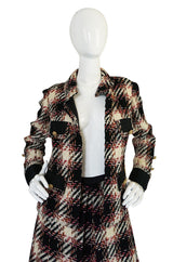 1960s Unlabelled Chanel Haute Couture Boucle Suit