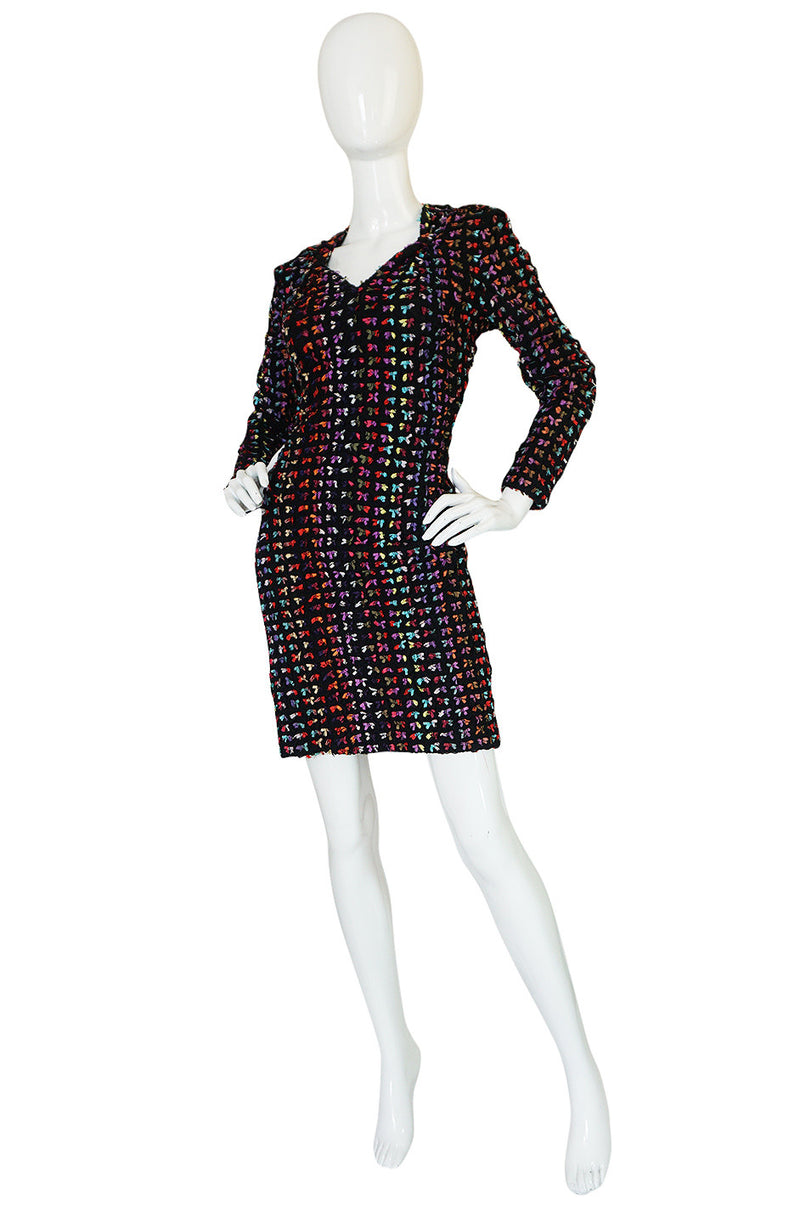 Runway F/W 1988-89 Patrick Kelly Multi Color Bow Dress