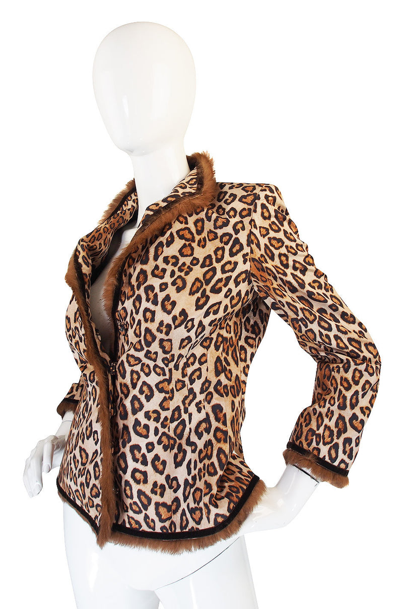 F2006 RTW McQueen Leopard and Fur Jacket