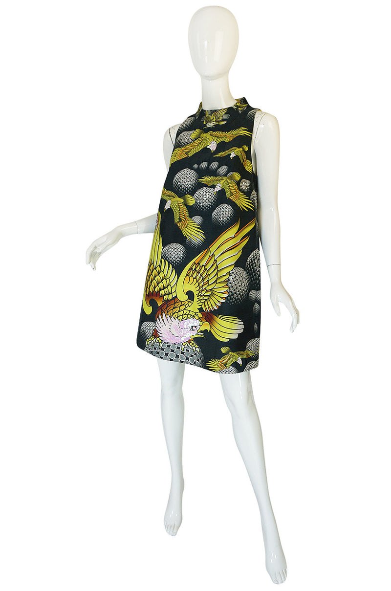 Recent Manish Arora Beaded & Sequin Eagle Print Dress