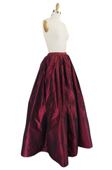 1980s Oscar De La Renta Silk Ball Gown Skirt
