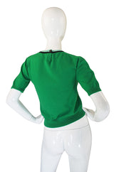 A/W 1994 Runway Green Cashmere Chanel Twinset