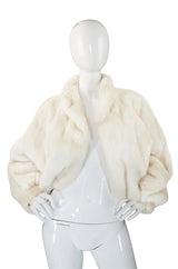 1960s Stunning White Mink Evening Jacket