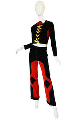 Rare 1971 Mr Freedom by Diana Crawshaw Velvet 'Baseball' Suit