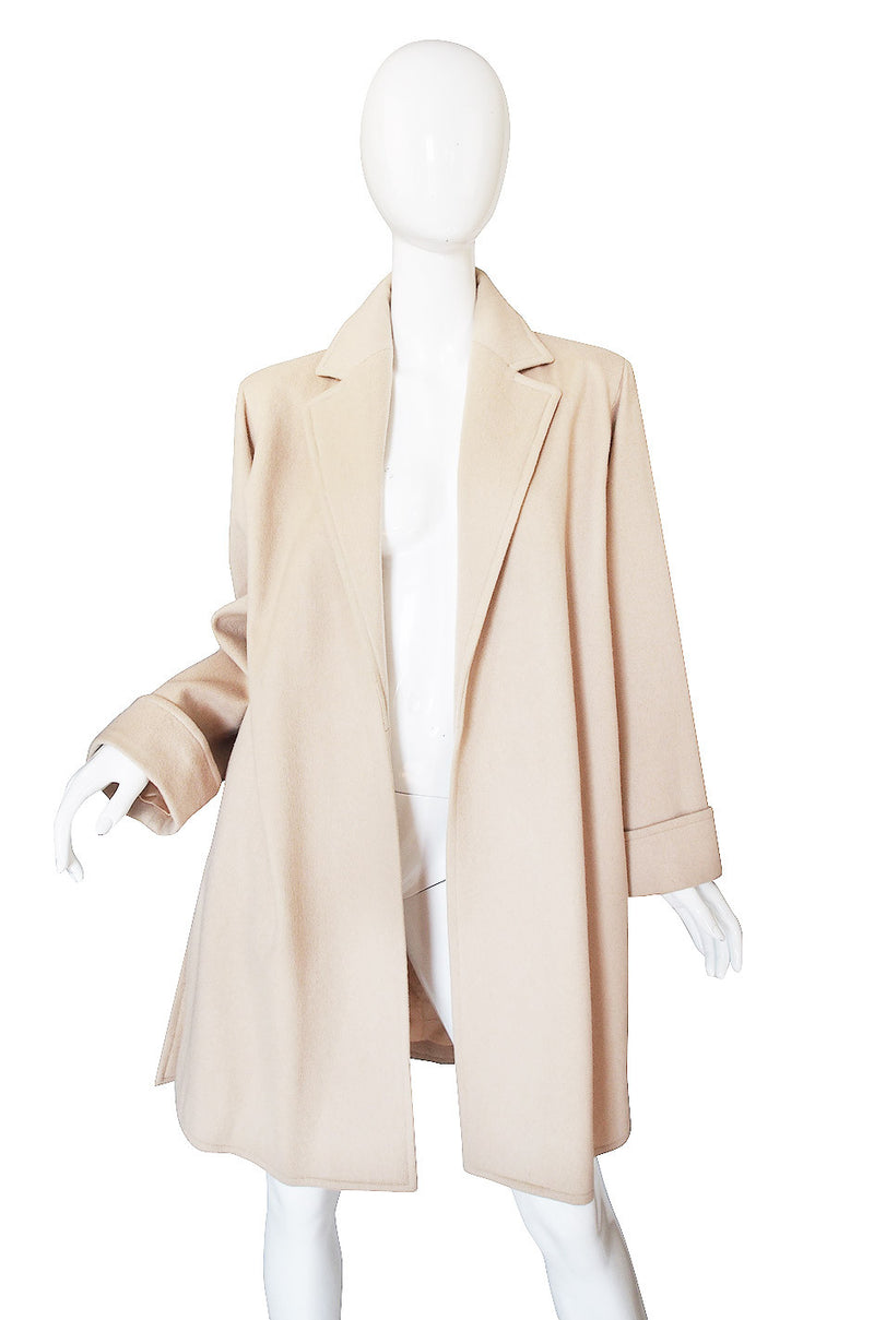 1970s Yves Saint Laurent Cream Coat