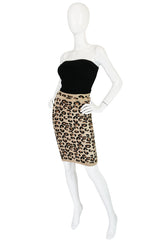 Rare 1991 Collection Azzedine Alaia Leopard Skirt