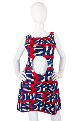2002 Steven Sprouse Cut Out T-Shirt Dress