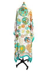 Recent Huge 140cm Cashmere & Silk Hermes Scarf