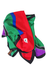 Vintage Striped silk Yves Saint Laurent Scarf