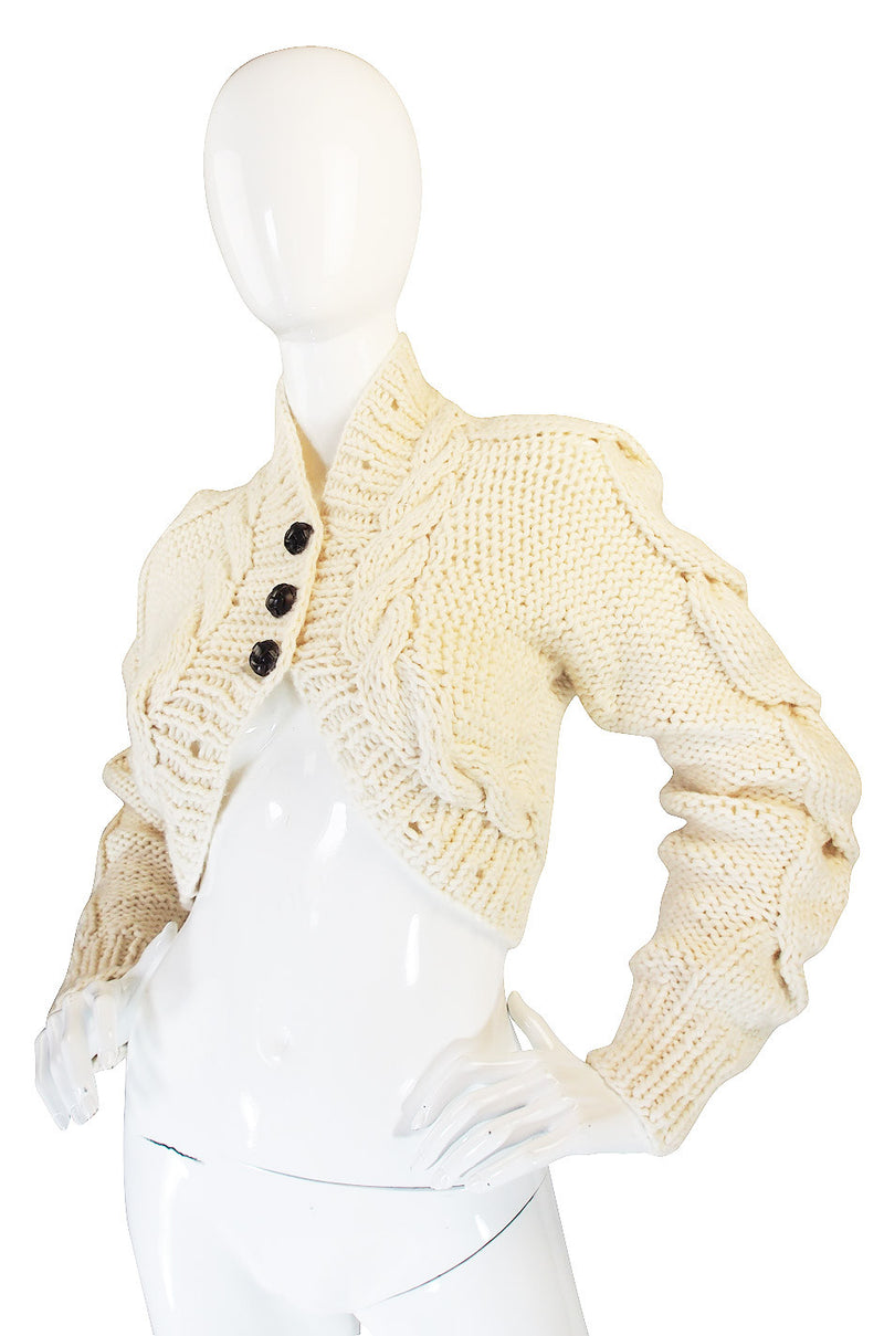 F2005 RTW Alexander McQueen Cable Knit Sweater