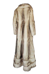 c1971-73 Donald Brooks Convertible Length Coyote Fur Coat