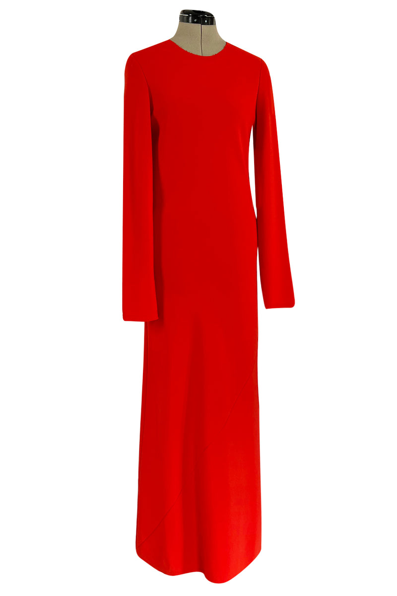 Fabulous Fall 2018 Maison Margiela by John Galliano Line 4 Full Length Red Sheath Dress