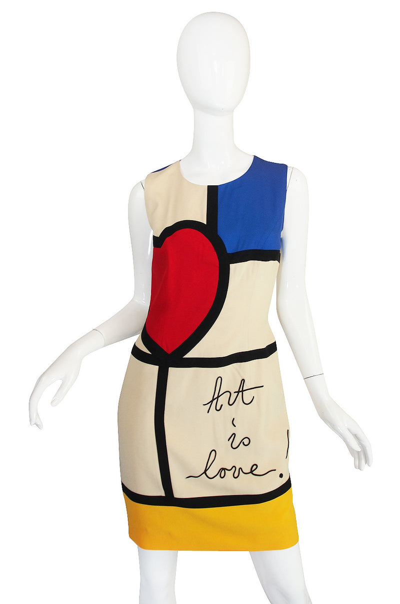 1990s "Art is Love" Moschino Cheap & Chic Dress