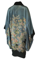 1920s Fully Reversible Printed Tissue Silk Japanese Tourist Kimono Jacket