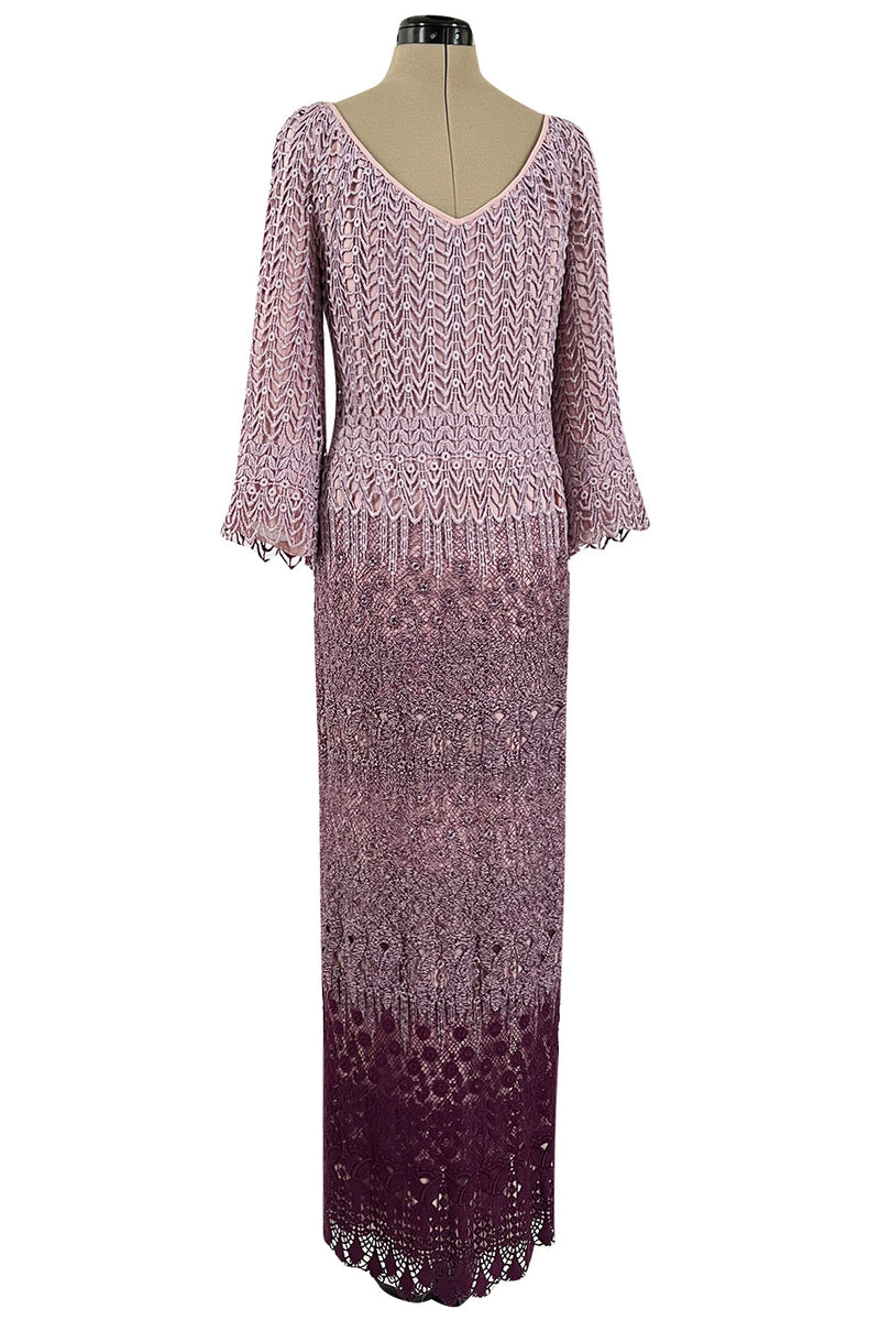 Chic 1968 Pierre Cardin Haute Couture Dress w Graduated Hand Made Purp Shrimpton Couture Chic 1968 Pierre Cardin Haute Couture Dress w Graduated Hand Made Purp Shrimpton Couture