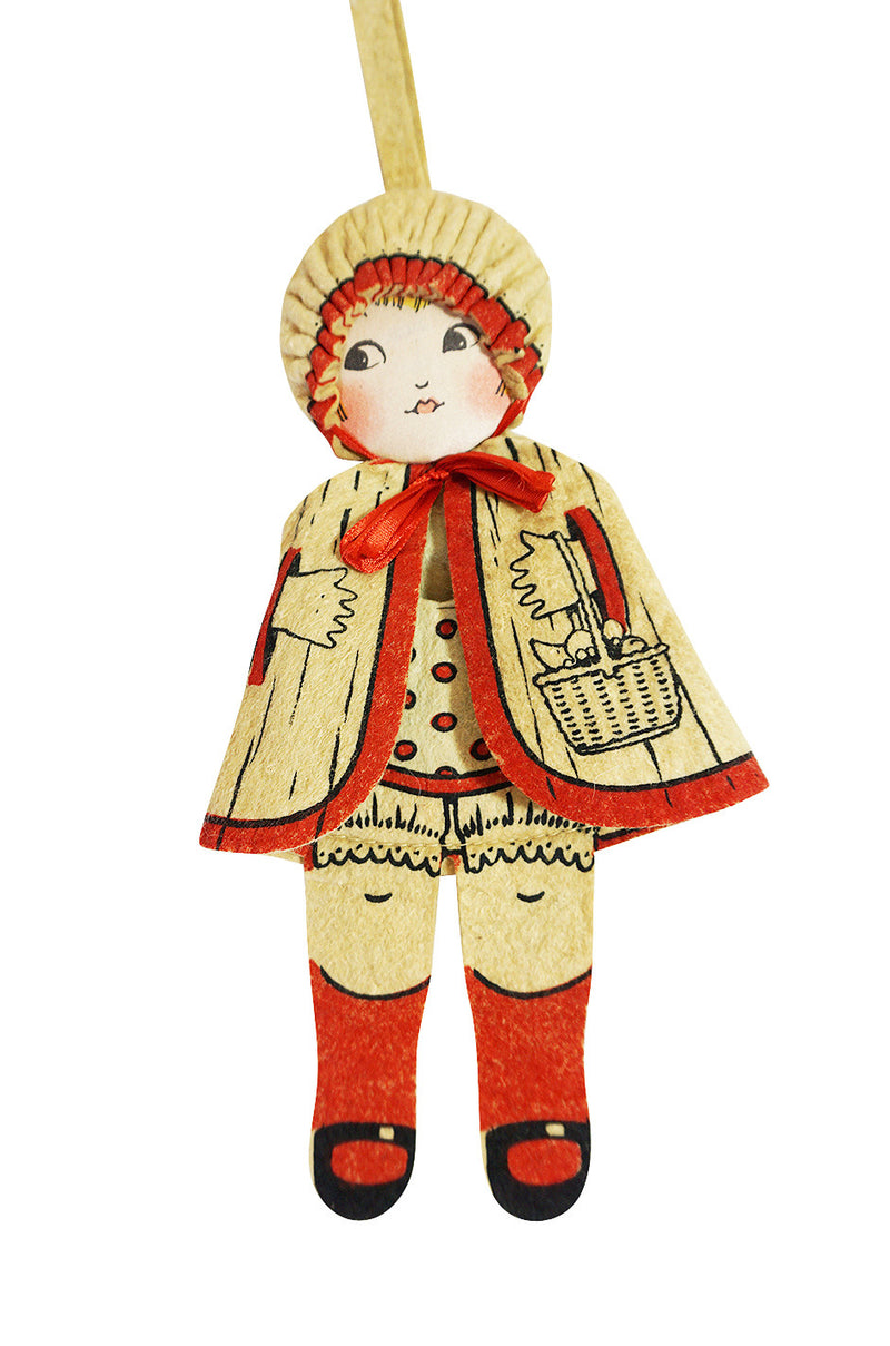 Dated 1928 Little Red Riding Hood Flapper Bag
