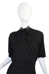 Rare 1940s Eisenberg and Sons Studded Dress