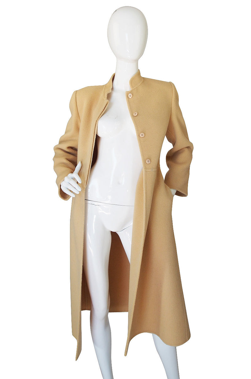 1970s Andre Laug Camel Wool Coat
