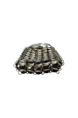 1960s Silver Disc Bag in the Manner of Paco Rabanne
