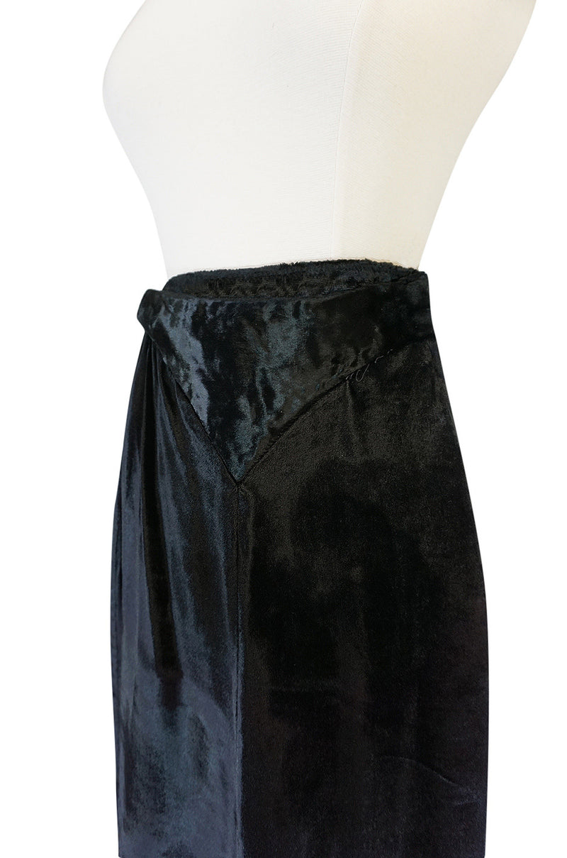 c1969 Astrid Lundstrom's Mr Freedom Velvet Applique Skirt