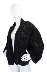 1970s Sequin Wool Yves Saint Laurent Jacket