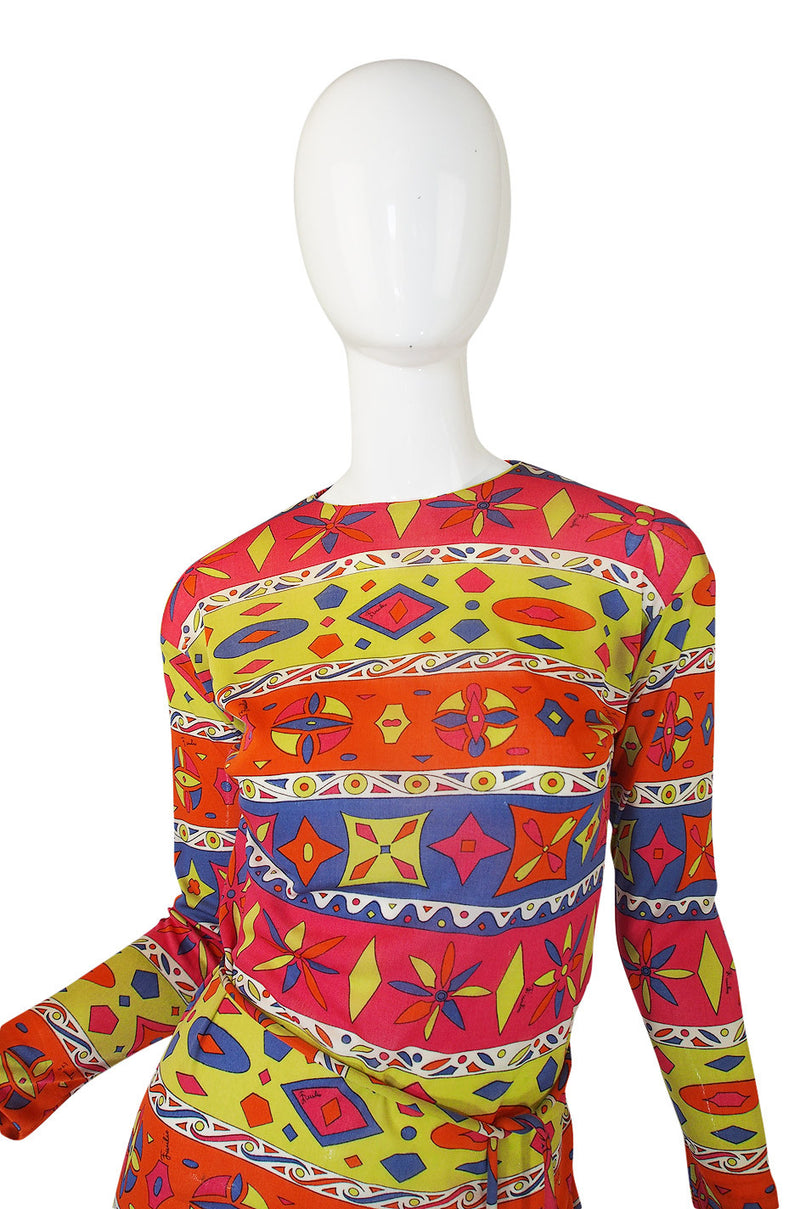 1960s Silk Jersey Pucci with Crystal Coppola Belt