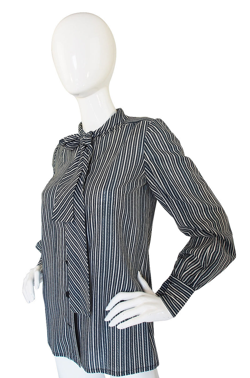 1970s Emanuel Ungaro Striped Top