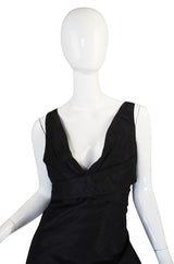 c2009 Black Silk Alexander McQueen Plunge Dress