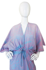 1974 "Spinifix Landscape" Print Zandra Rhodes Caftan