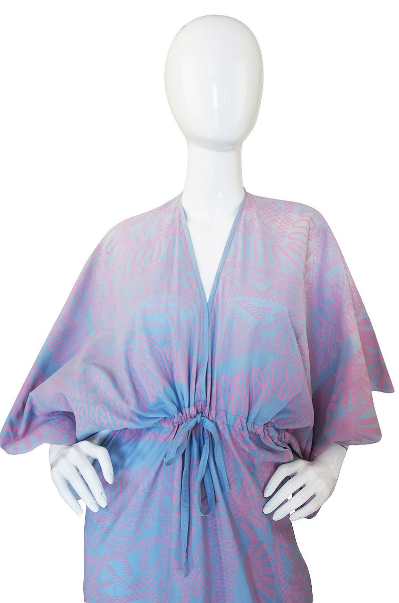 1974 "Spinifix Landscape" Print Zandra Rhodes Caftan