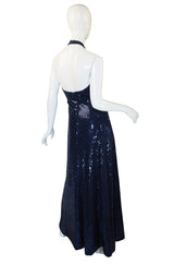 1970s Sequin Harold Levine Dress & Jacket